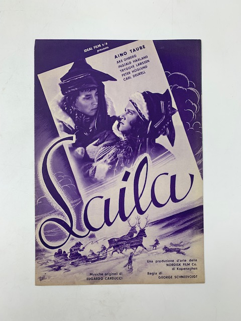 Laila. Un film di George Schneevoigt con Aino Taube (pieghevole promozionale)